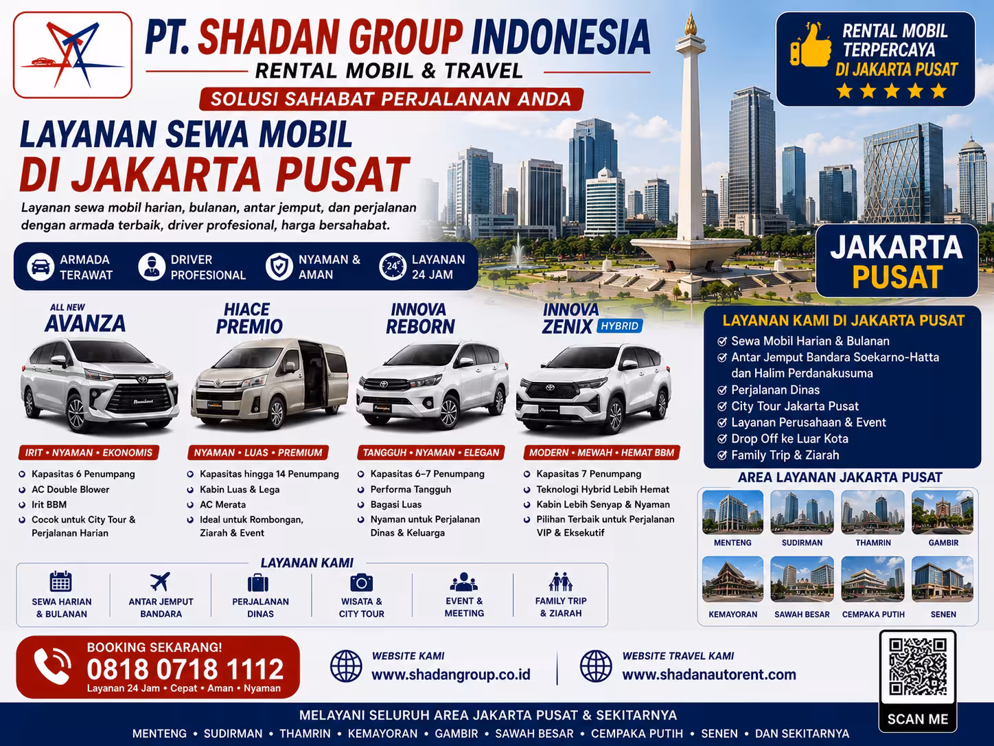 Tempat Rental Mobil Jakarta Pusat