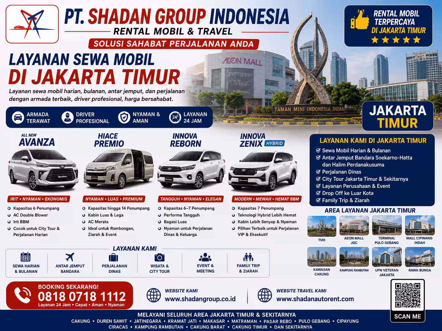 Tempat Rental Mobil Jakarta Timur
