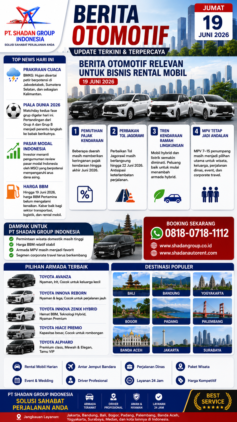 Berita Terkini Otomotif 19 Juni 2026