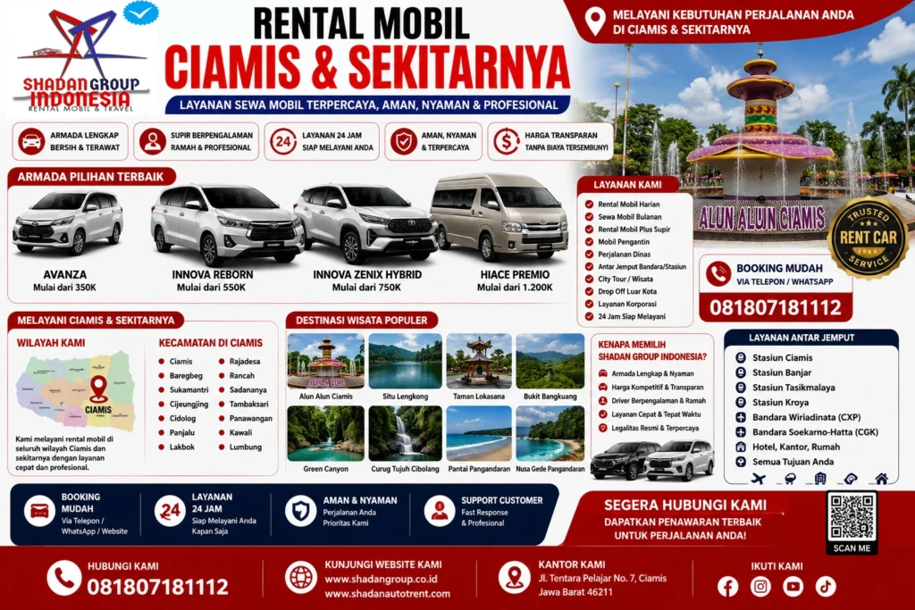 Rental Mobil Cikoneng Ciamis