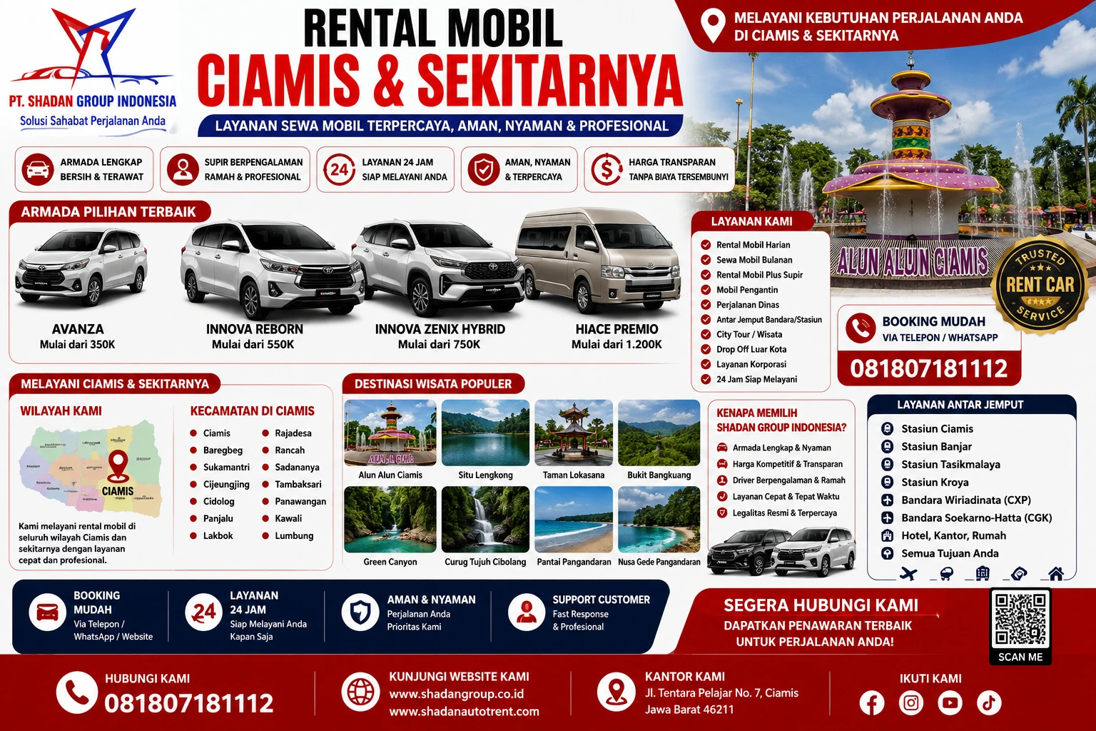 Rental Mobil Cikoneng Ciamis